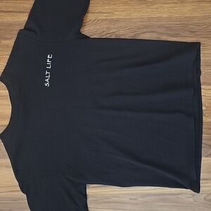 Salt Life Boys Black Long Sleeve Shirt, Size Youth Small